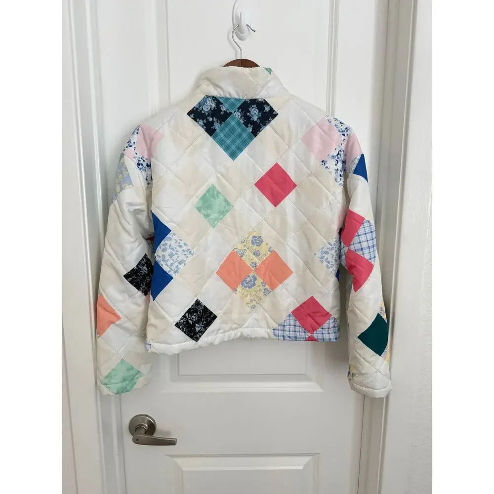 Chelsea & Violet Girls Patchwork Quilt Puffer Winter Jacket